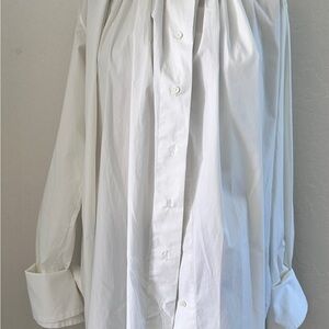 Palmer Harding White Cotton oversized 
Sleeve Shirt
